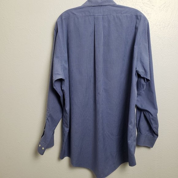 Brooks Brothers Micro Plaid Button Down Shirt Non - Picture 2 of 8